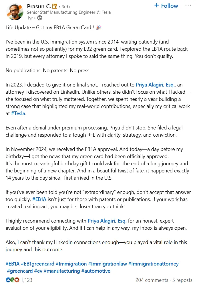 LinkedIn post